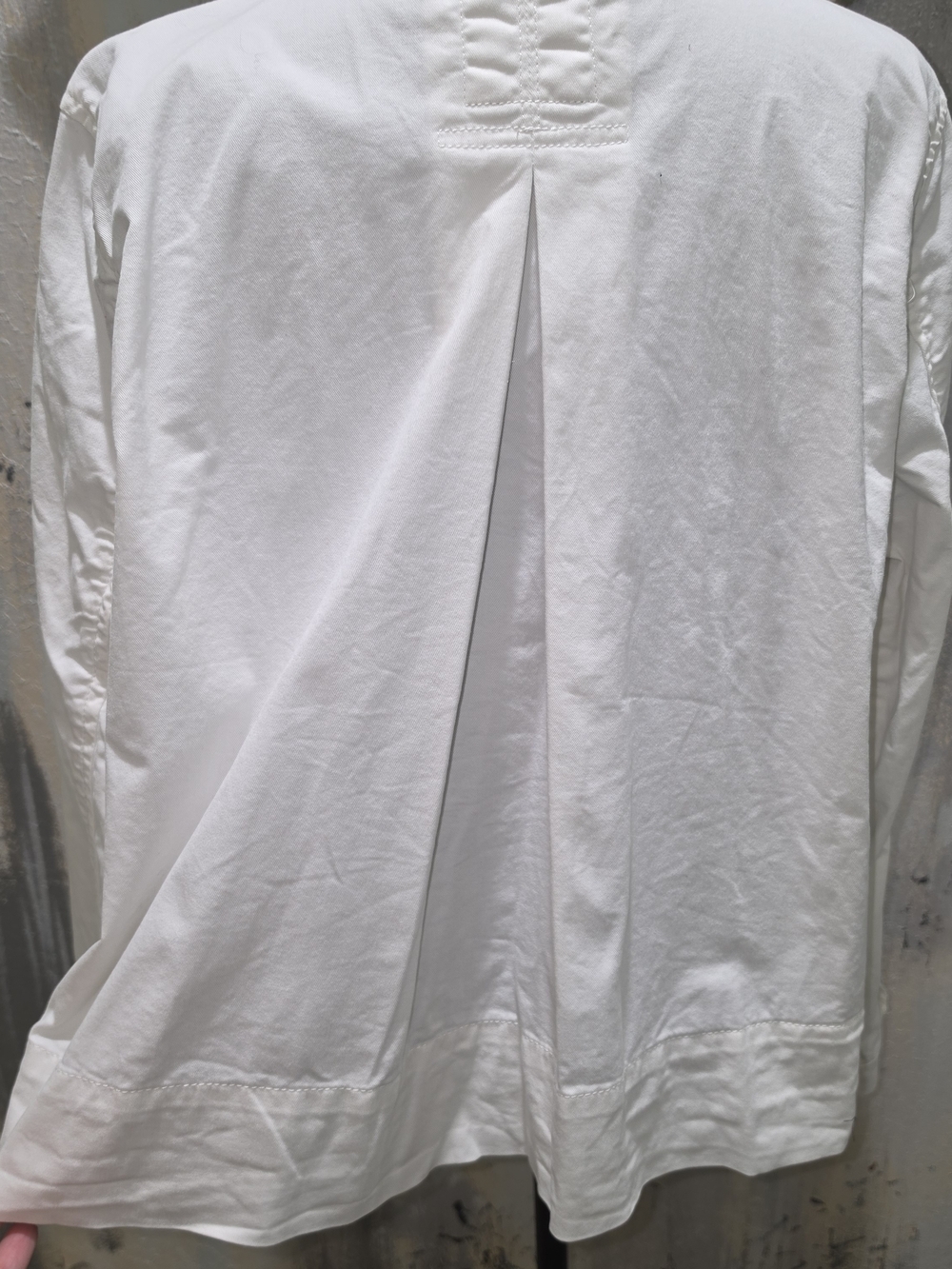 GAP White Button-Front Utility Jacket - Picture 6 of 12